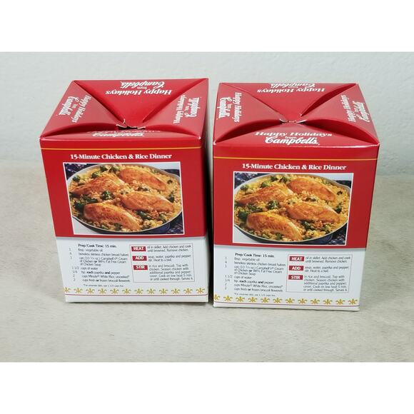 Campbell's Soup Ornament 2006 Green Collector Edition 2005 Cream New x2 Vintage - Picture 9 of 12